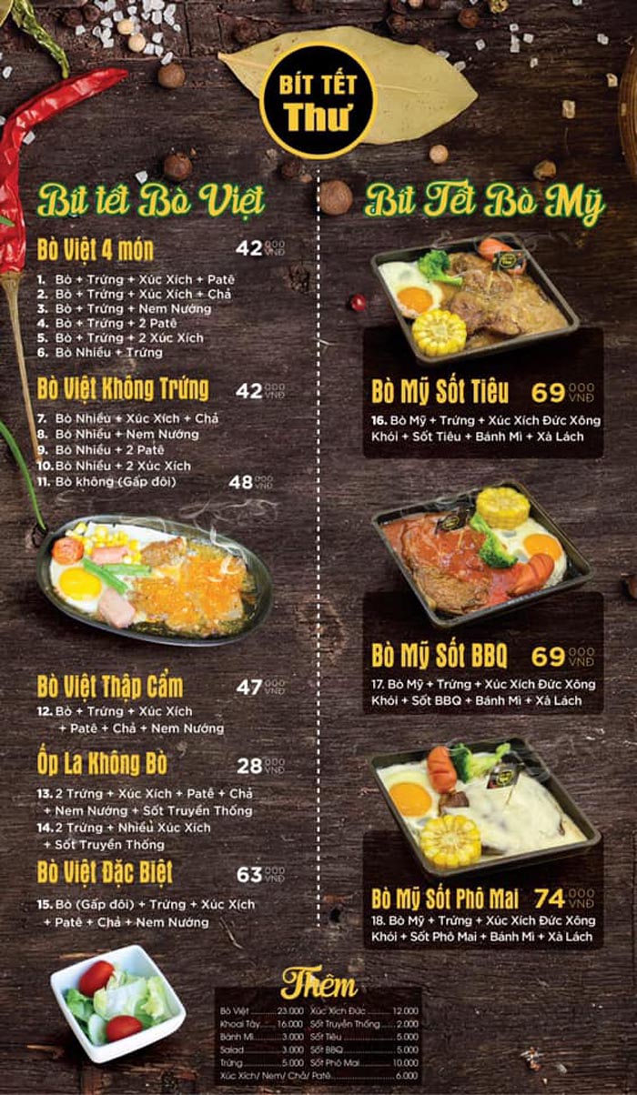 Bít Tết Thư - Thưởng thức bít tết bò mỹ chính hiệu tại Bến Tre