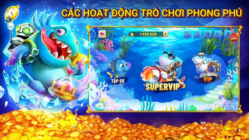 Vùng Săn Kho Báu Biển Sâu – Truy Cá Vàng, Hốt Xu Mỗi Ngày